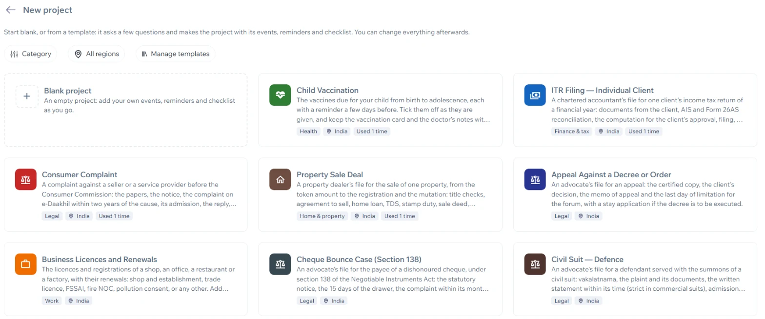 The Contuitive workflow library: workflows by category and region